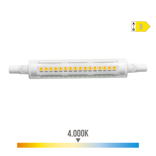 LÃ¢mpada lineal led 118mm r7s 9w 1250lm 4.000k luz dia Ã¸1,6x11,8cm edm_0