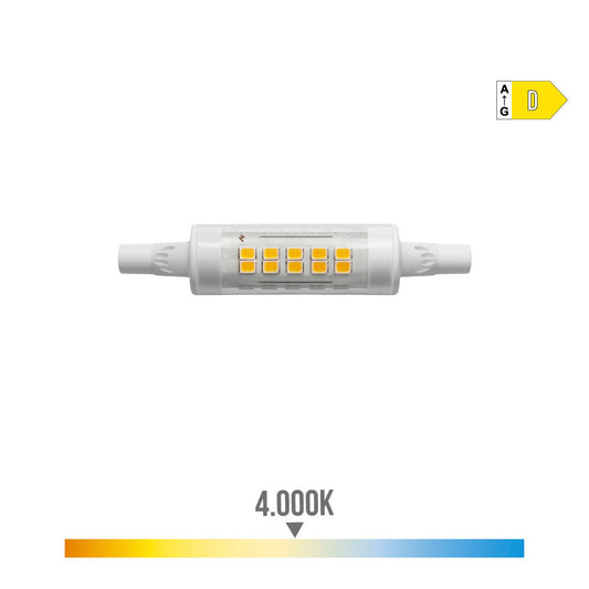 LÃ¢mpada lineal led 78mm r7s 5.5w 780lm 4.000k luz dia Ã¸16x78mm edm_0