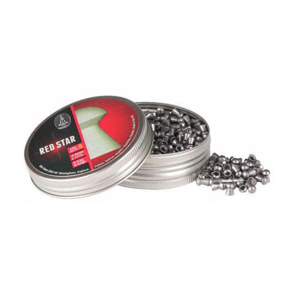 Chumbos red star, calibre 5,5 mm (.22), 1,18 g (18,21 gr), 250 unidades_0
