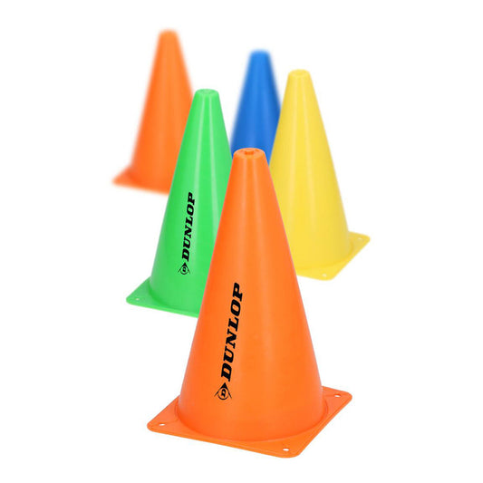 Pack 10 cones de treino de plÃ¡stico Ã¸14x23,5cm_0