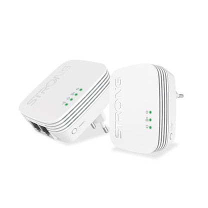 Strong POWERLWF600DUOMINI adaptador de red PowerLine 600 Mbit/s Ethernet Wifi Blanco 2 pieza(s)_1