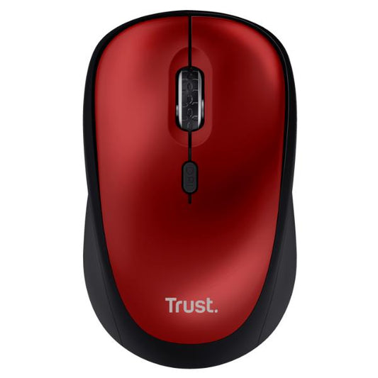 YVI+ MOUSE WIRELESS SILENZIOSO - 83% PLASTICA RICICLATA - DURATA BATTERIA 12 MESI - ROSSO_1