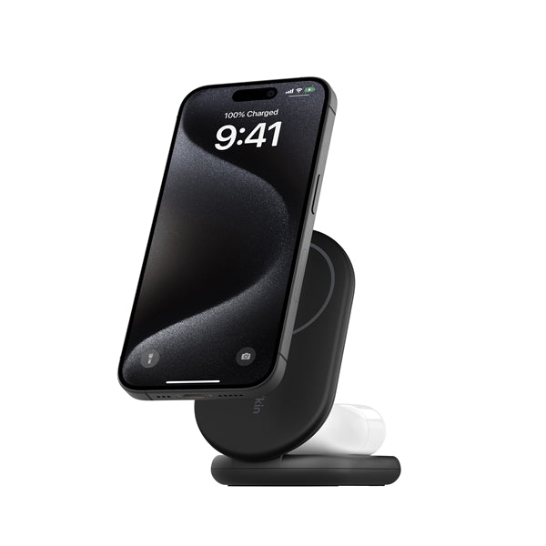 SUPPORTO DI RICARICA WIRELESS 2IN1 15W QI2 - NERO_0