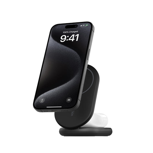 SUPPORTO DI RICARICA WIRELESS 2IN1 15W QI2 - NERO_0