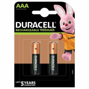 Duracell Batterie Mini Stilo AAA Ric.900mAh HR03 DX2400 1Cnf/2pz_0