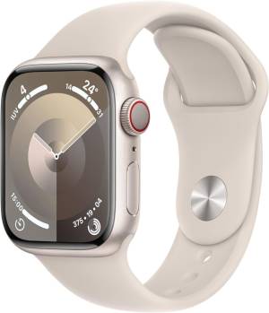 Apple Watch Serie 9 Cell 41mm Aluminium StarLight Sport Band StarLight S/M MRHN3QL/A_0