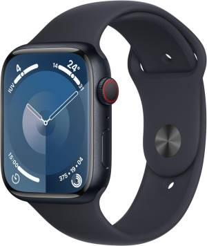 Apple Watch Serie 9 Cell 45mm Aluminium MidNight Sport Band MidNight M/L MRMD3QL/A_0