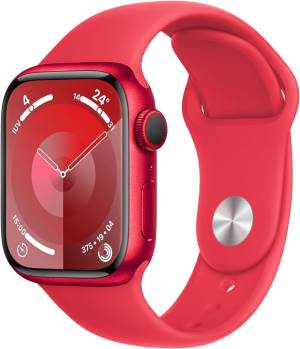 Apple Watch Serie 9 Cell 41mm Aluminium (PRODUCT)Red Sport Band (PRODUCT)Red S/M MRY63QL/A_0
