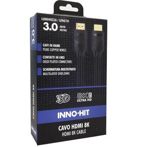 Inno-Hit Cavo HDMI ContattiOro 8K 60hz 3m Nero_0
