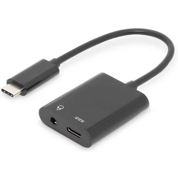 DIGITUS USB Type-C Adapter Type-C to USB--C + 3.5mm Jack_0