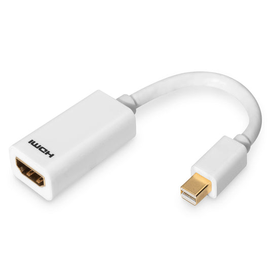 DIGITUS Mini DisplayPort - HDMI Adapter / Converter 15cm white_0