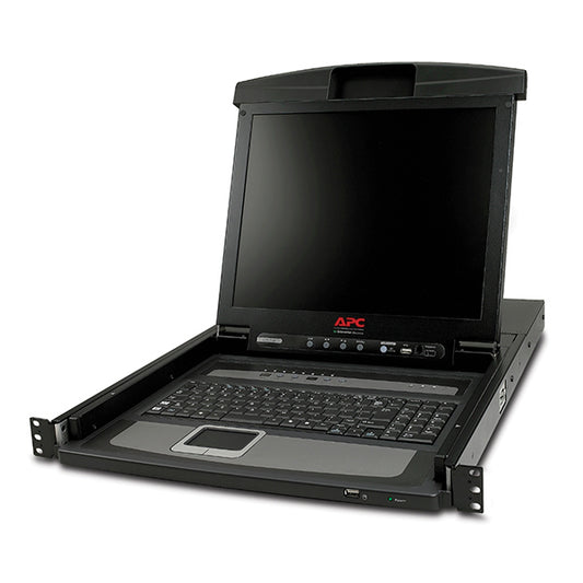 Console LCD rack 17" con commutatore KVM analogico a 8 porte integrato (AP5808)_0