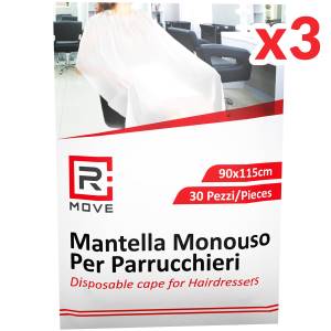 RMove Mantella Monouso per Parrucchieri 90x115cm 3Cnf/30pz_0