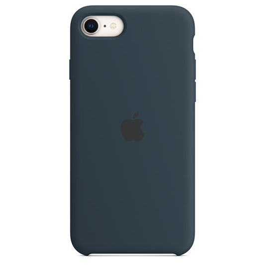 CUSTODIA APPLE IN SILICONE PER IPHONE SE - BLU ABISSO_0