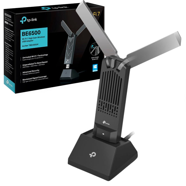 Adaptador Wi-Fi TP-LINK / Alto Ganho / USB / Preto / ARCHERTBE400UH_0