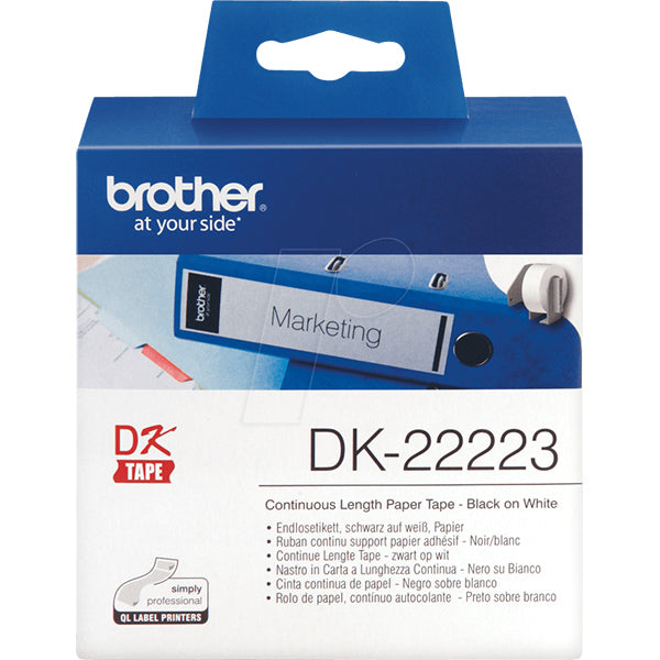 Etiquetas Contínuas Brancas DK - Brother / Suprimento Autêntico_0