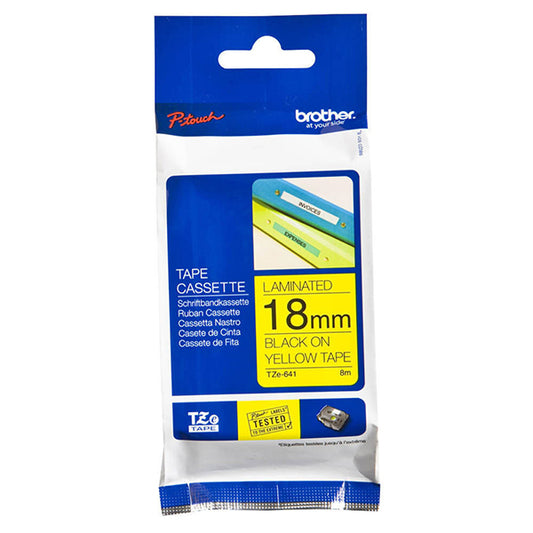 Fita Etiqueta Brother / Preto / TZe-641_0