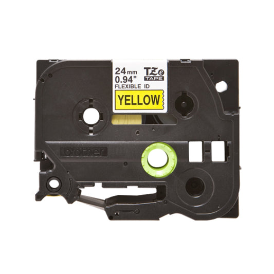 TZeFX651 NASTRO TZ 24MM NERO GIALLO FLESSIBILE ( 8M)_0