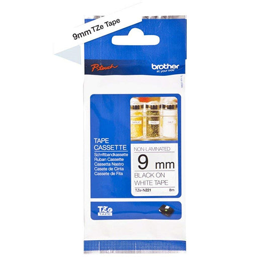 Brother TZE-Schriftbandkassette TZESchriftbandkassette TZe-N221 TZeN221 Signal-WeiÃ Schwarz SignalWeiÃ Schwarz (TZEN221)_0