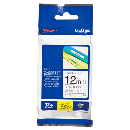Fita Tecido Brother 12mm Preto/Branco_0