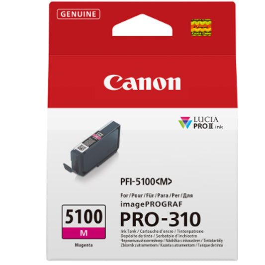 Tinta Canon PFI-5100 M / Magenta / 6954C001_0