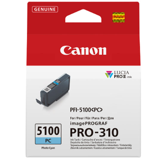 Tinta Canon PFI-5100 PC / Ciano / 6956C001_0