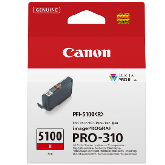 Cartucho Canon PFI-5100 R / Vermelho / 6958C001_0