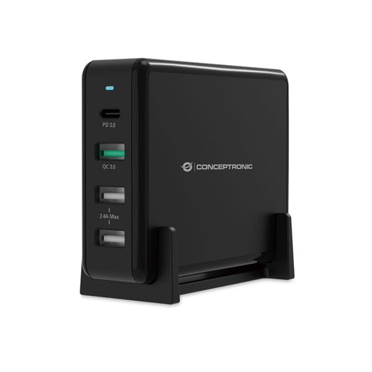 Conceptronic OZUL01B 4-Port 65W USB-PD Charger_0