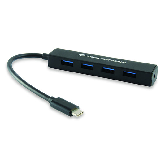 CONCEPTRONIC HUB USB 3.1 TYPE-C COM 4-PORT USB 3.0_0