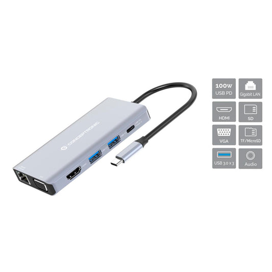 Docking Station Conceptronic DONN20G / Preto / 10 em 1_0