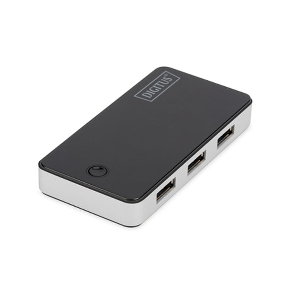 HUB USB 3.0 4-Portas DIGITUS Preto/Prata DA-70231_0