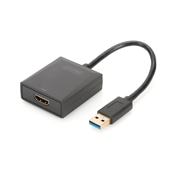 Adaptador USB 3.2 Gen 1 DIGITUS / USB-A para HDMI / Preto / 1402719_0