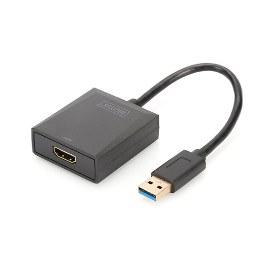 Adaptador USB 3.2 Gen 1 DIGITUS / USB-A para HDMI / Preto / 1402719_0