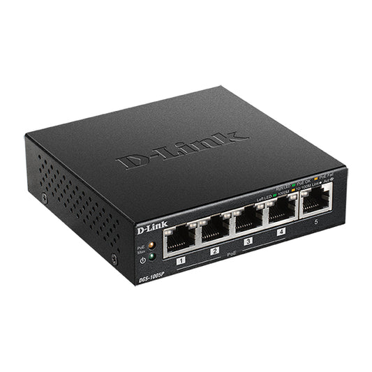 Switch D-LINK 5-Port POE+ / Preto / DGS-1005P/E_0