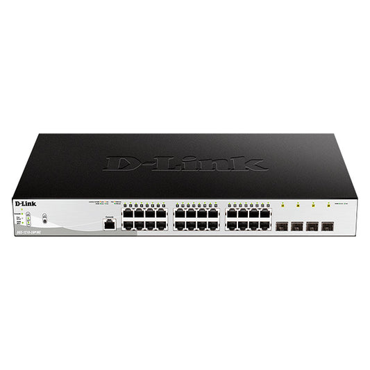 D-LINK SWITCH 24-PORT 10/100/1000BASE-T POE + 4 SFP PORTS_0