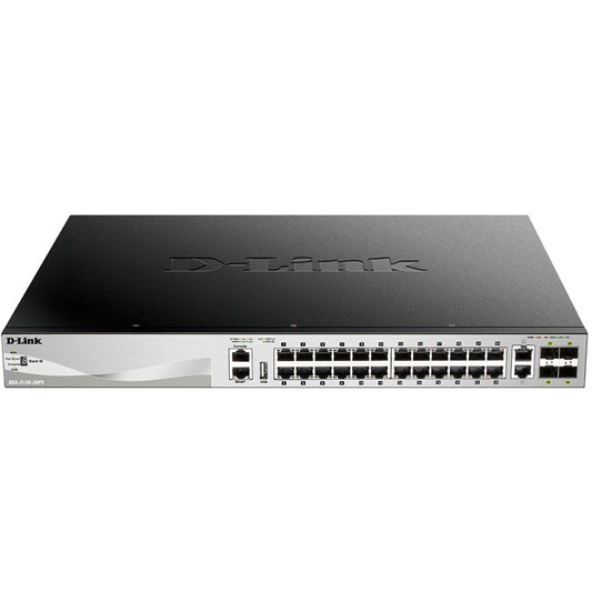 Switch D-LINK 30-Port POE Stackable / Preto / DGS-3130-30PS/E_0