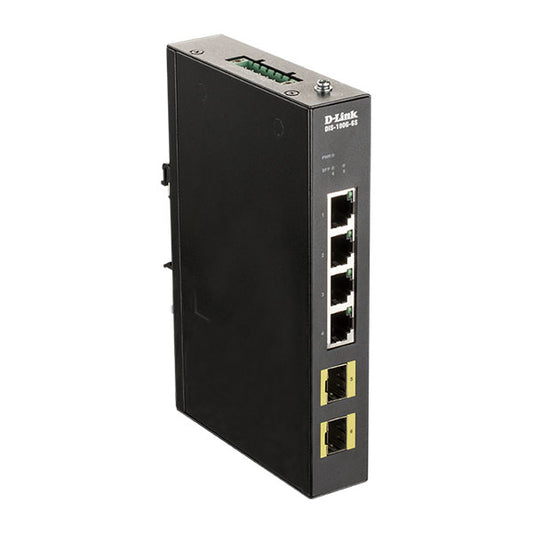 Switch D-LINK / 4-Port GB Industrial / Preto / DIS-100G-6S_0
