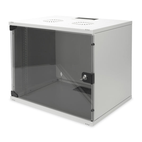 Wandschrank DIGITUS 483-mm / 9 HE / IT-Schrank / Preto_0