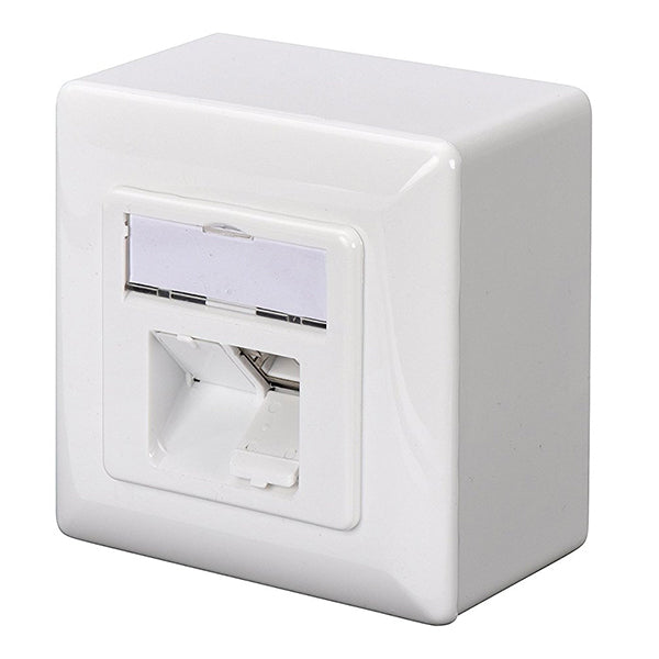 CAT.6A Datenanschlussdose, Aufputz, geschirmt, 2x RJ-45 LSA_0
