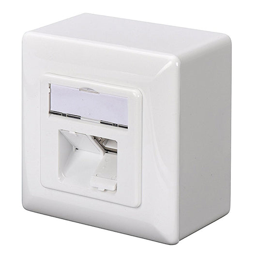 CAT.6A Datenanschlussdose, Aufputz, geschirmt, 2x RJ-45 LSA_0