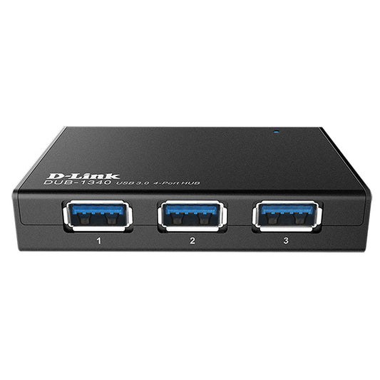 Hub USB D-Link / 4 Portas / SuperSpeed USB 3.0 / Preto / DUB-1340_0