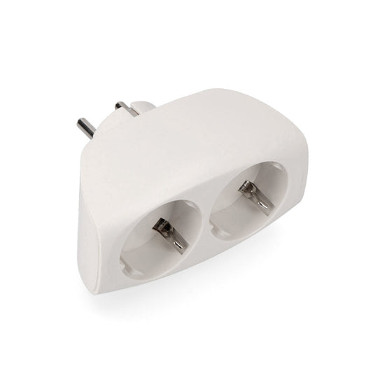 Multiconector t/tl saÃ­da dupla tipo f 4,8mm economic max 3680w branco (embalado)_0