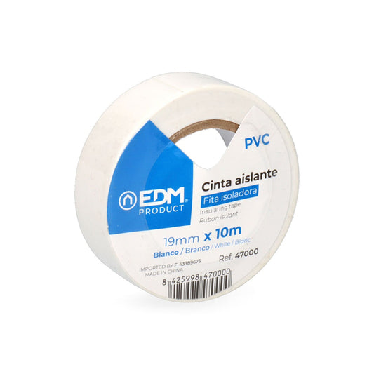 Fita isoladora 10m x 19mm branca edm alta qualidade (blister 1 unid.)_0