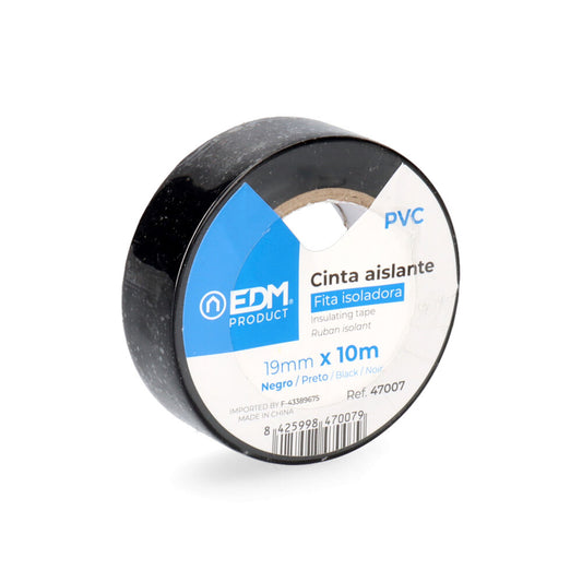 Fita isoladora 10m x 19mm preta edm alta qualidade (blister 1 unid.)_0