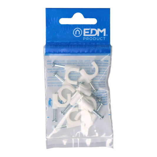 AbraÃ§adeira redonda branca com prego 2x4mm nÂ°9 (blister 10 unid.) edm_0
