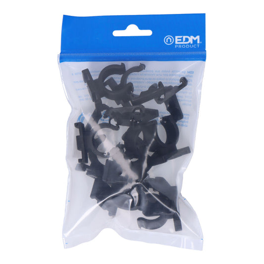 Pack 10 abraÃ§adeiras m-20 nylon preta para ferroplast edm_0