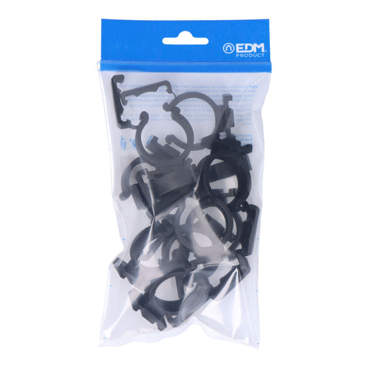 Pack 10 abraÃ§adeiras m-32 nylon preta para ferroplast edm_0