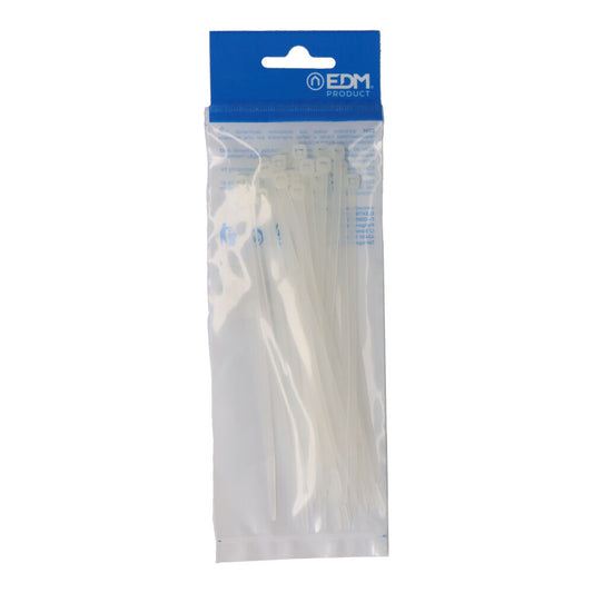 AbraÃ§adeiras natural 150x3,5mm nylon de alta qualidade (blister 25 unid.) edm_0