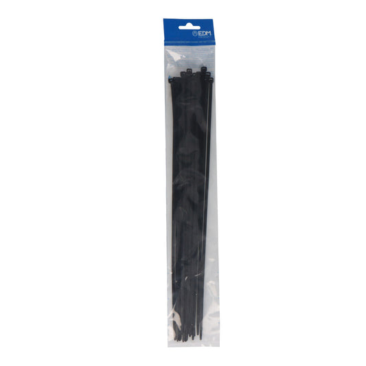 AbraÃ§adeiras pretas 380x4,8mm nylon de alta qualidade (blister 25 unid.) edm_0