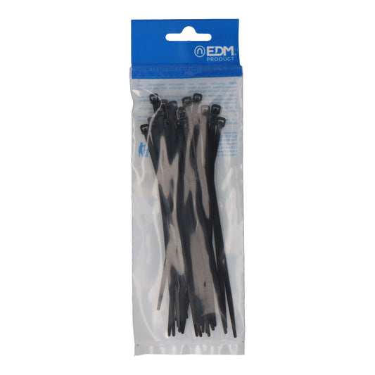 AbraÃ§adeiras pretas 150x3,5mm nylon de alta qualidade (blister 25 unid.) edm_0
